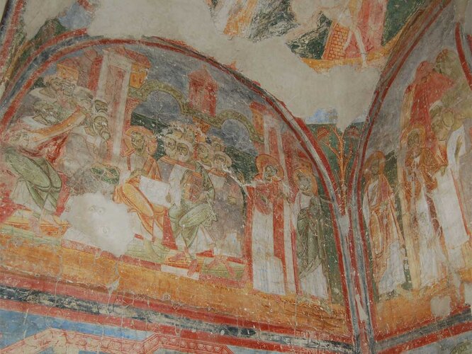 Romanische Fresken in Lambach | © Benediktinerstift Lambach