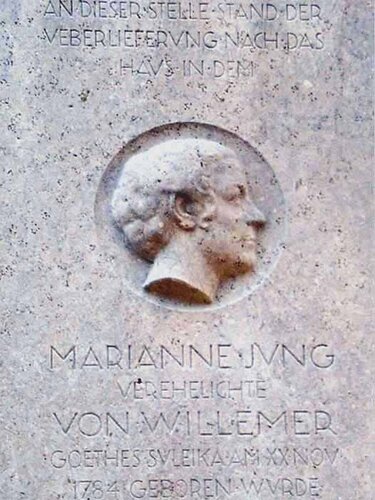 Gedenktafel für Marianne von Willemer | © Oö. Museumsverbund