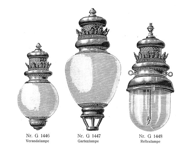 Bogenlampen für Gas- und Azetylen
