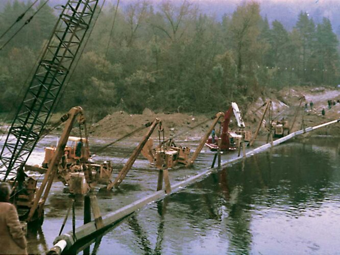 Verlegung eines Dükers | © OÖ. Ferngas AG 