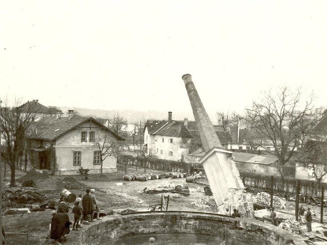 Schleifung des alten Welser Gaswerks