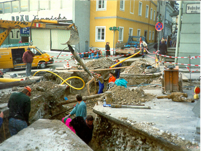 Gmunden: Sanierungsarbeiten im Zuge der Erdgasumstellung | © Stadtbetriebe Gmunden Energie