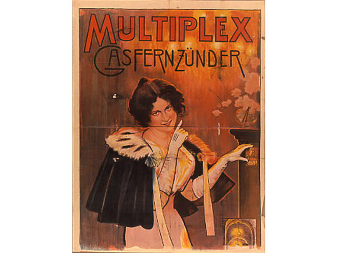 Werbeplakat Gasfernzünder