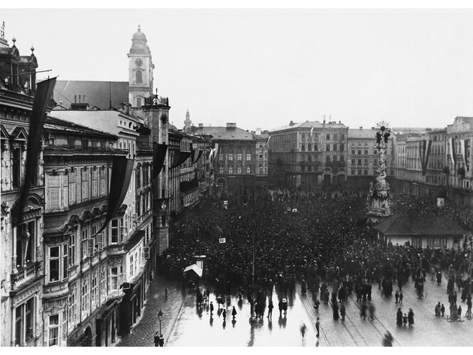 Republikkundgebung | © Archiv der Stadt Linz