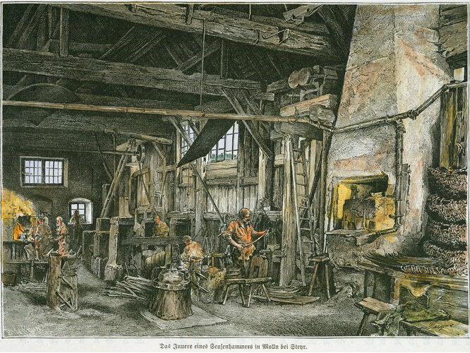 Sensenhammer in Molln | © Oö. Landesmuseen, Graphische Sammlung