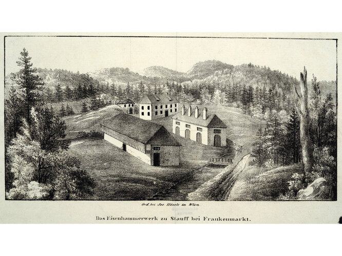 Eisenhammerwerk bei Frankenmarkt | © Oö. Landesmuseen, Graphische Sammlung