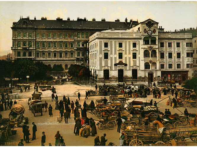 Marktplatz in Gmunden | © Oö. Landesmuseen, Graphische Sammlung