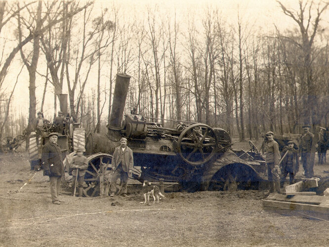 2016 Topothek Himberg Dampfpflug am Gutenhof um 1935 Credit Gemeindearchiv Himberg