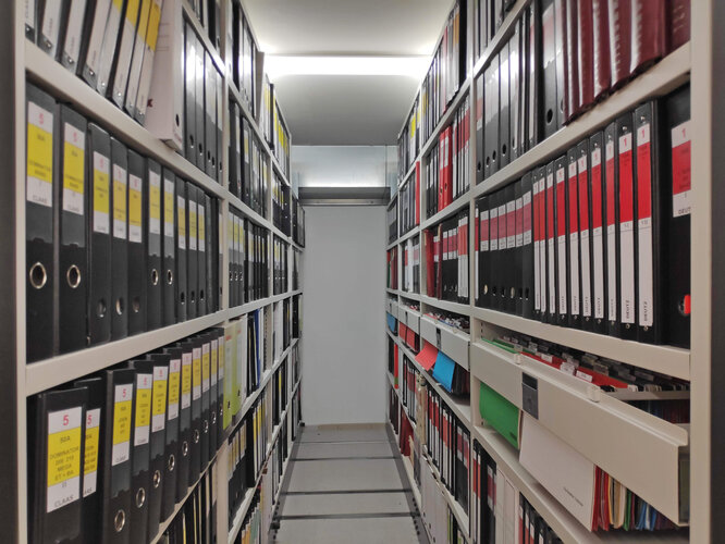 Agrarhistorisches Archiv - Automatisches Regalsystem | © ARGE Regional- und Heimatforschung OÖ