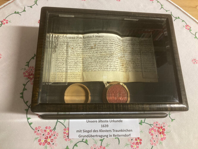 Urkunde von 1639 | © Ischler Heimatverein