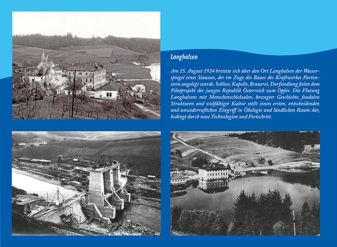 Klepp, Monika: Geflutet 1924: Das war Langhalsen. Hrsg. Bezirksheimatverein Rohrbach, Eigenverlag 2024 - Buchrückseite | © Monika Klepp