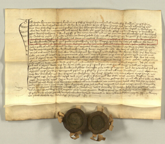 Charter: Salzburg, Domkapitel (831-1802) AUR 1422 IX 27 | © gemeinfrei