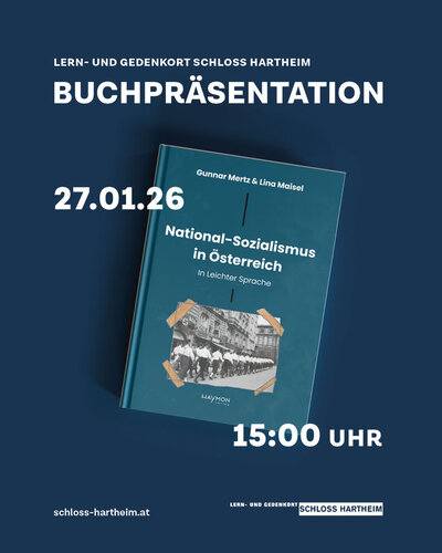 Einladung zur Buchpräsentation | © Lern- und Gedenkort Schloss Hartheim