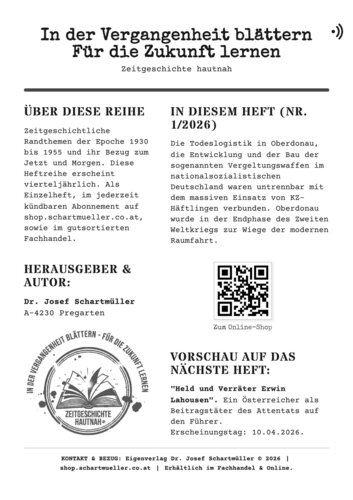 Heftreihe Schartmüller | © Josef Schartmüller