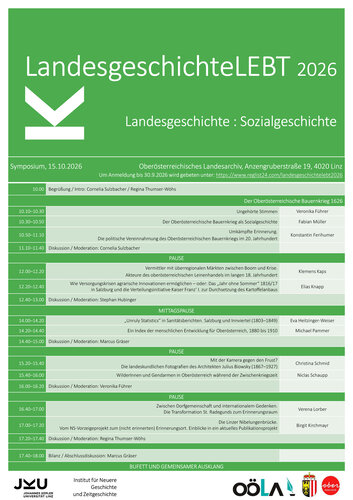 Symposium: LandesgeschichteLEBT | © OÖ Landesarchiv