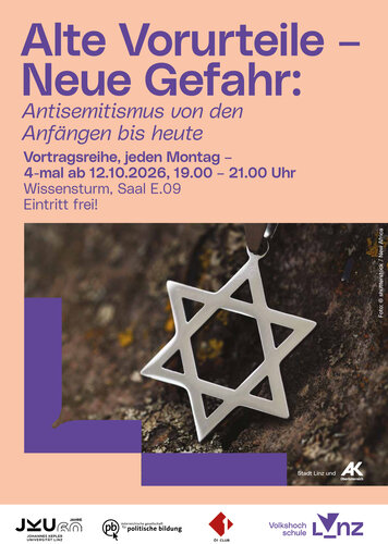 Vortragsreihe "Antisemitismus": Alte Vorurteile - Neue Gefahr | © VHS Linz