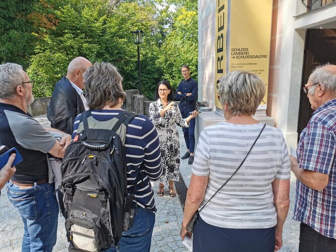 Kuratorinführung im Schloss Lamberg | © ARGE Regional- und Heimatforschung OÖ