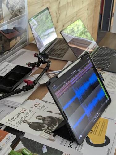 Audio-Mitschnitt für das Freie Radio Freistadt | © ARGE Regional- und Heimatforschung